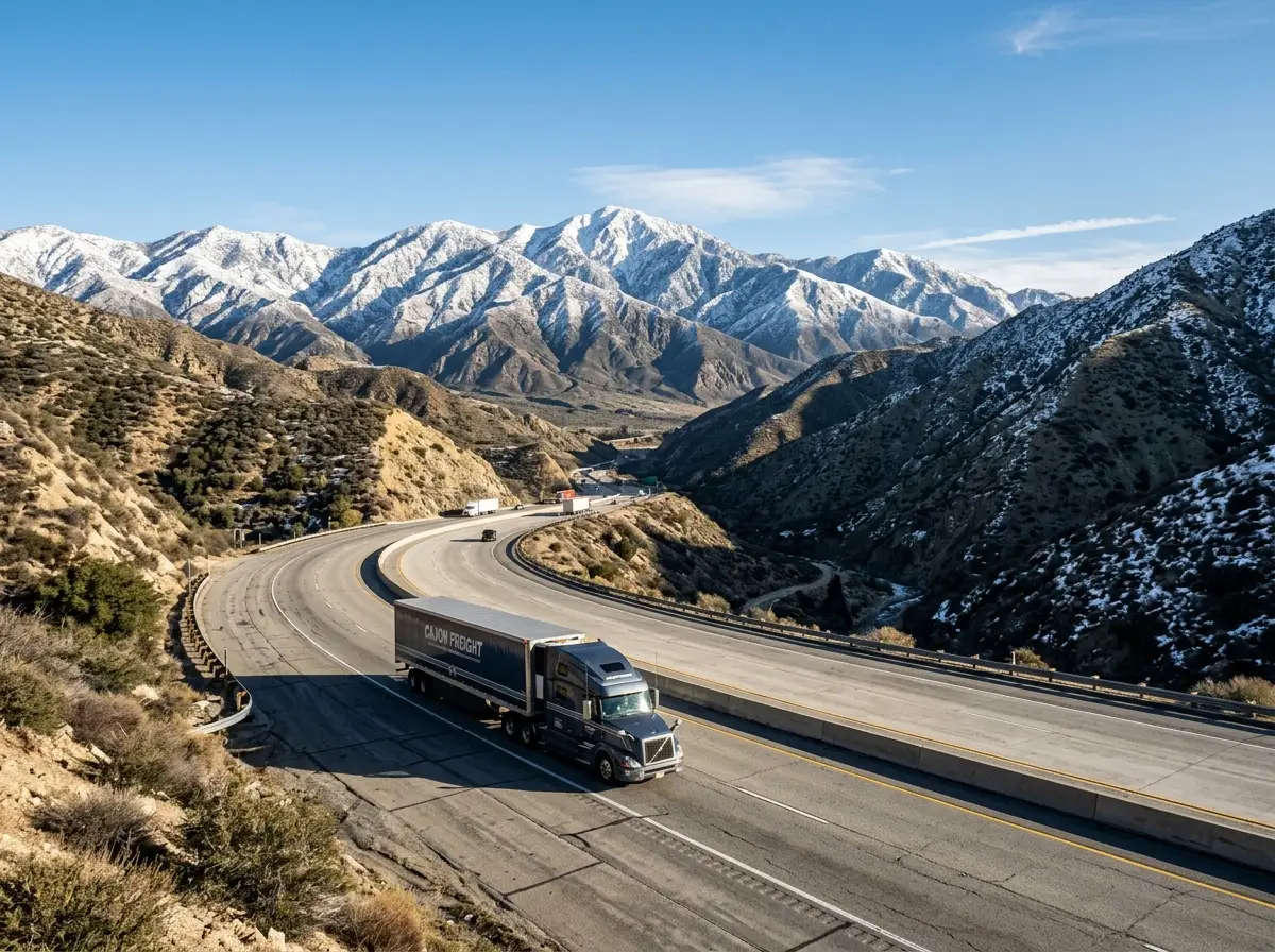 Trucking in Cajon Pass